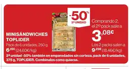 Supercor TOP LIDER Minisándwiches oferta
