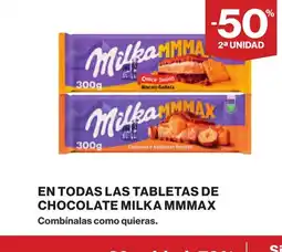 Supercor MILKA MMMAX En todas las tabletas de chocolate oferta