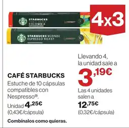 Supercor STARBUCKS Café oferta