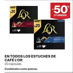 Supercor L'OR En todos los estuches de café oferta