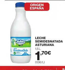 Supercor ASTURIANA Leche semidesnatada oferta