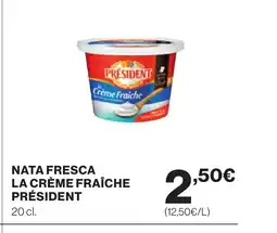 Supercor PRÉSIDENT Nata fresca la crème fraîche oferta