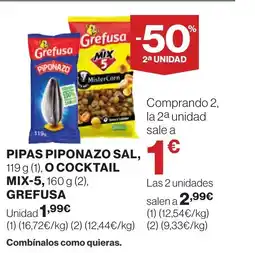 Supercor GREFUSA Pipas piponazo sal o cocktail mix-5 oferta