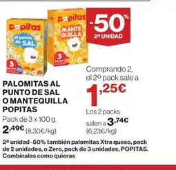 Supercor POPITAS Palomitas al punto de sal o mantequilla oferta