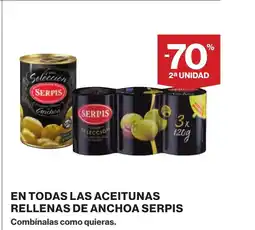 Supercor SERPIS En todas las aceitunas rellenas de anchoa oferta