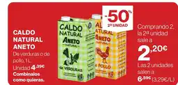 Supercor ANETO Caldo natural oferta