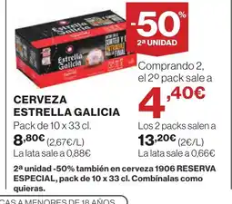 Supercor ESTRELLA GALICIA Cerveza oferta