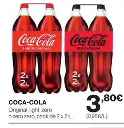 Supercor COCA-COLA Original, light, zero o zero zero oferta