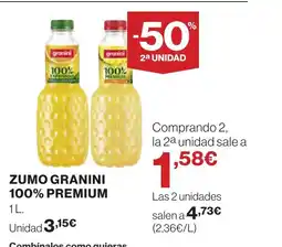 Supercor GRANINI Zumo 100% premium oferta