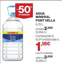 Supercor FONT VELLA Agua mineral oferta
