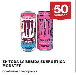 Supercor MONSTER En toda la bebida energética oferta