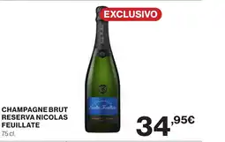Supercor Champagne brut reserva nicolas feuillate oferta