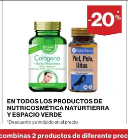 Supercor En todos los productos de nutricosmética naturtierra y espacio verde oferta