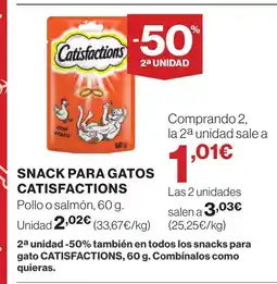 Supercor CATISFACTIONS Snack para gatos oferta