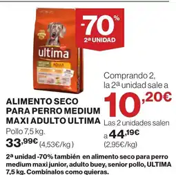 Supercor ULTIMA Alimento seco para perro medium maxi adulto oferta