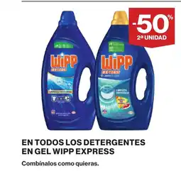 Supercor WIPP EXPRESS En todos los detergentes en gel oferta