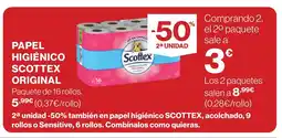 Supercor SCOTTEX Papel higiénico oferta