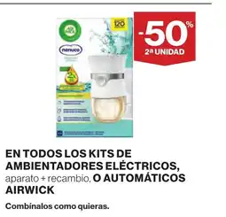Supercor AIRWICK En todos los kits de ambientadores eléctricos o automáticos oferta