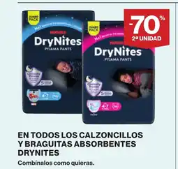 Supercor DRYNITES En todos los calzoncillos y braguitas absorbentes oferta