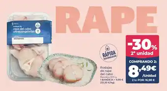 Rodajas de rape del cabo