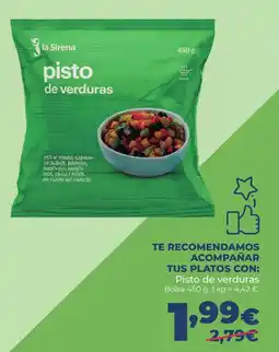 La Sirena Pisto de verduras oferta