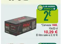 mYm supermercados 1906 Cerveza oferta