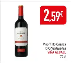 mYm supermercados VIÑA ALBALI Vino Tinto Crianza D.O.Valdepeñas oferta