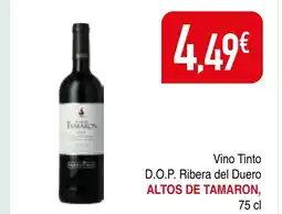 mYm supermercados ALTOS DE TAMARON, Vino Tinto D.O.P. Ribera del Duero oferta