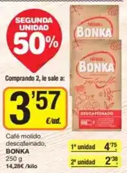 Economy Cash Bonka - café molido descafeinado oferta