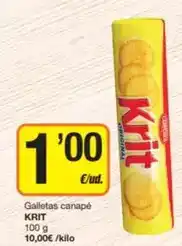 Economy Cash Krit - galletas canapé oferta