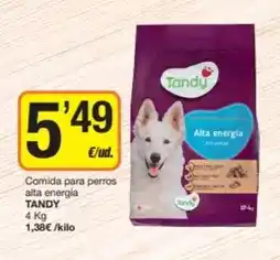Economy Cash Tandy - comida para perros alta energia oferta