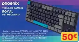 Dynos Informática Phoenix - teclado gaming royal pbt mecánico oferta