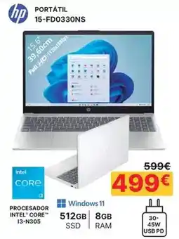 Dynos Informática Hp - portátil 15-fd0330ns oferta