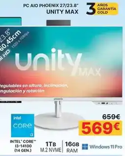 Dynos Informática Phoenix - pc aio unity max 27/23.8 oferta
