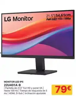 Dynos Informática Lg - monitor led ips 22u401a-b oferta