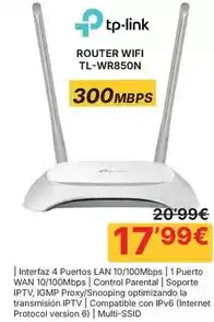 Dynos Informática Tp-link - router wifi tl-wr850n oferta