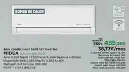 El Corte Inglés Midea - aire condicionat split 1xl inverter oferta