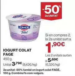 El Corte Inglés Fage - iogurt oferta
