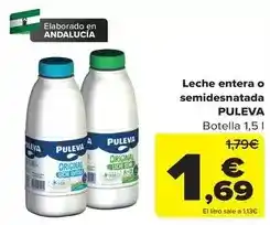 Carrefour Puleva - leche entera o semidesnatada oferta