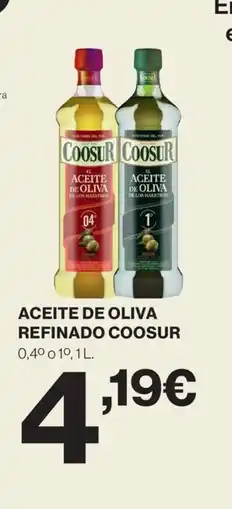 Hipercor COOSUR Aceite de oliva refinado oferta