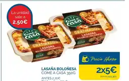 Supermercados La Despensa Lasaña boloñesa come a casa oferta