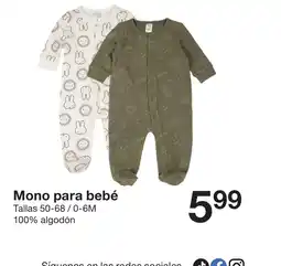 Zeeman Mono para bebé oferta