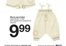 Zeeman Mono para bebé oferta