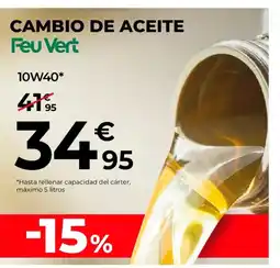 Feu Vert FEU VERT Cambio de aceite oferta