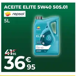 Feu Vert REPSOL Aceite elite 5w40 505.01 oferta