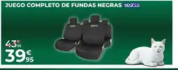 Feu Vert SPARCO Juego completo de fundas negras oferta