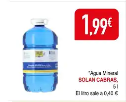 mYm supermercados SOLAN CABRAS Agua Mineral oferta