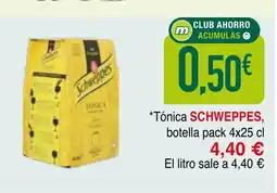 mYm supermercados SCHWEPPES Tónica oferta
