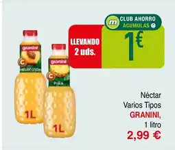 mYm supermercados GRANINI Néctar Varios Tipos oferta