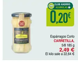 mYm supermercados CARRETILLA, Espárragos Corto oferta
